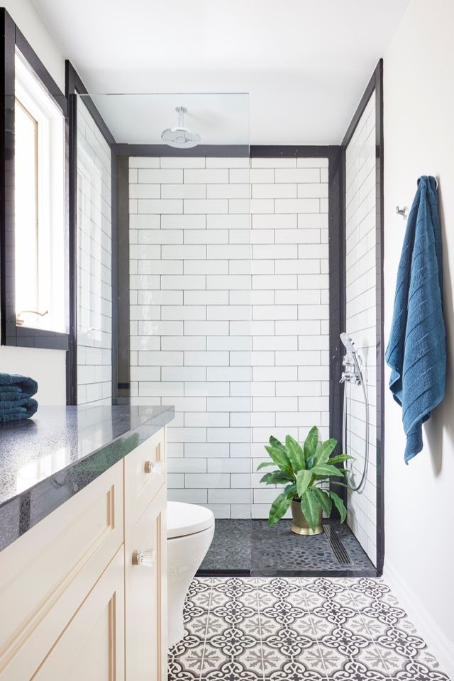Walk In Shower Towel Bar Design Ideas